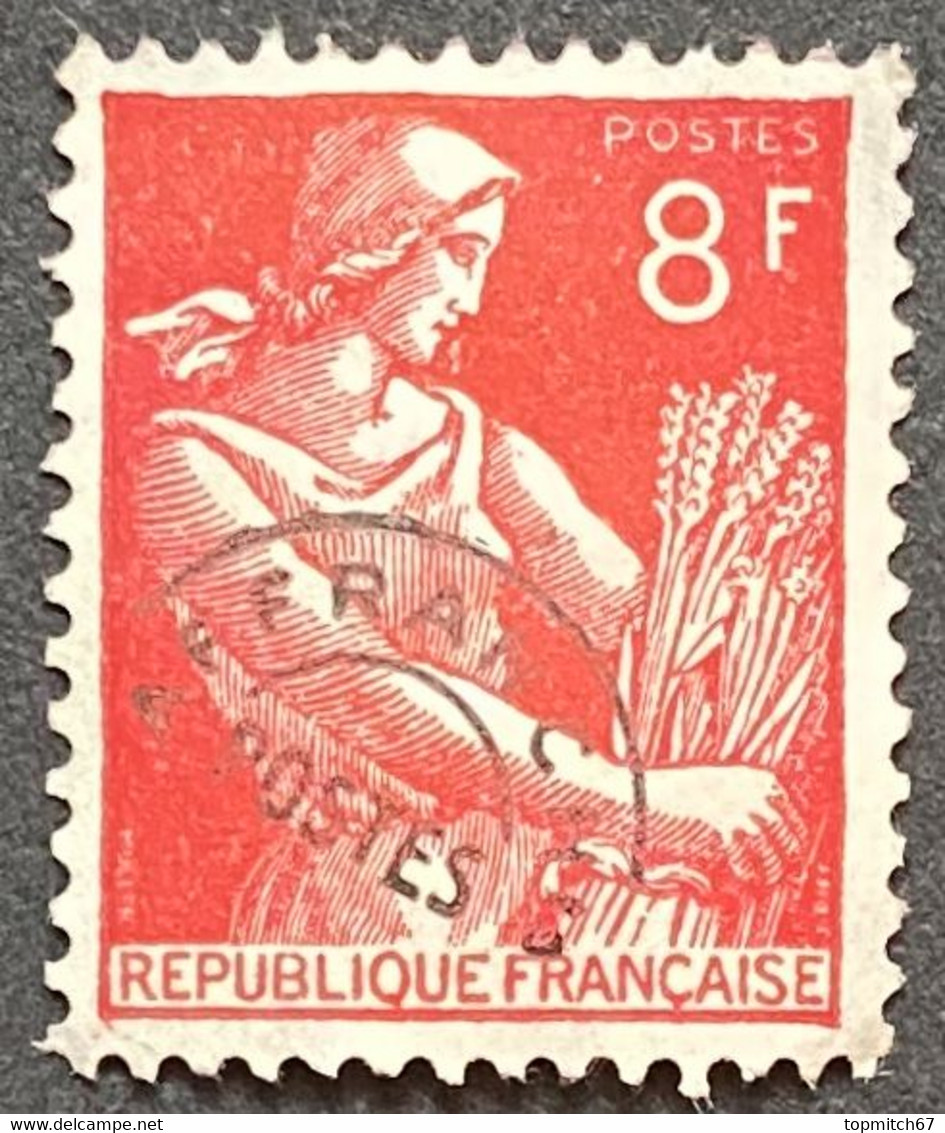 FRAPO108MNH2 - Pre-cancelled Stamp Type Moissonneuse 8 F MNH W/o Gum Stamp 1953 - France YT PO 108 - 1953-1960