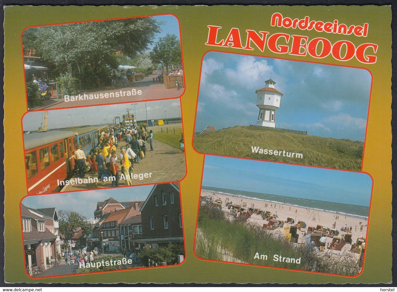 D-26465 Langeoog - Nordsee - Barkhausenstraße - Hauptstraße - Inselbahn - Anleger - Train - Langeoog