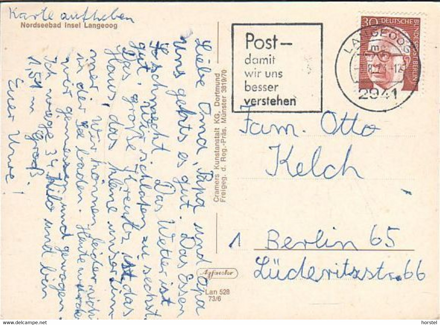 D-26465 Langeoog - Nordsee - Insel - Schullandheim - Luftbild - Aerial View - Nice Stamp - Langeoog