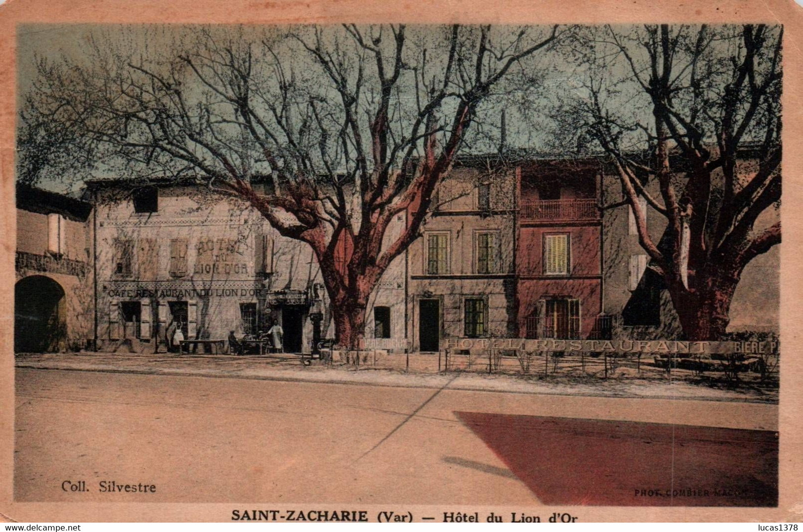 83 / SAINT ZACHARIE / HOTEL DU LION D OR / RARE CPSM COMBIER - Saint-Zacharie