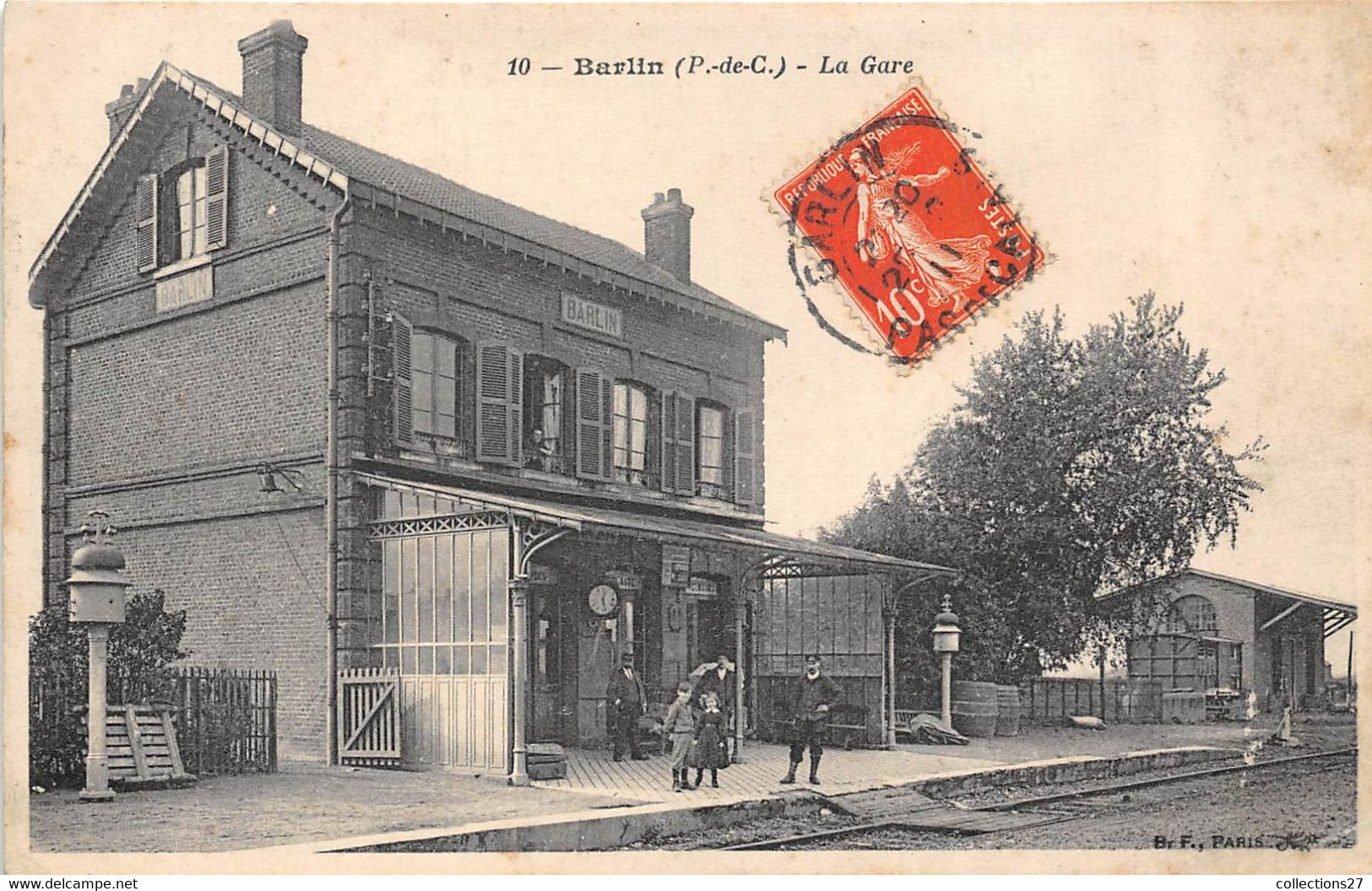 62-BARLIN- LA GARE - Barlin