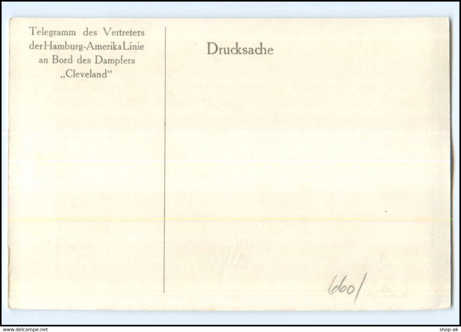 XX008637/ Honolulu Hawai - Dampfer Cleveland Hamburg Amerika-Linie AK 1912 - Other & Unclassified