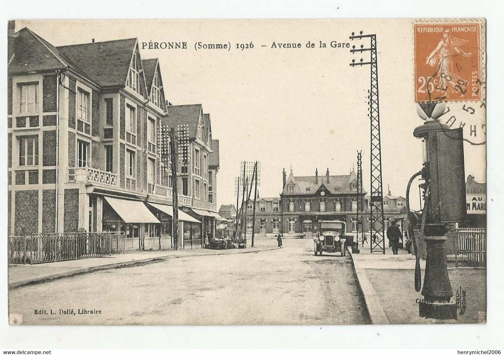 80 Somme Péronne 1926 Avenue De La Gare - Peronne