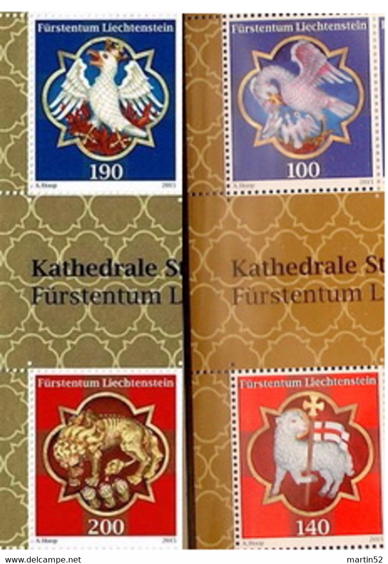 Liechtenstein 2015: Kathedrale St.Florin Vaduz Zu 1714-17 Mi 1751-54 Yv 1701-04 ** MNH (Postpreis Faciale CHF 12.60) - Gebruikt