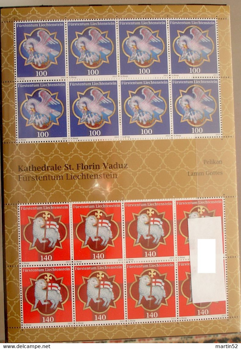 Liechtenstein 2015: Kathedrale St.Florin Vaduz Zu 1714-17 Mi 1751-54 Yv 1701-04 ** MNH (Postpreis Faciale CHF 12.60) - Oblitérés