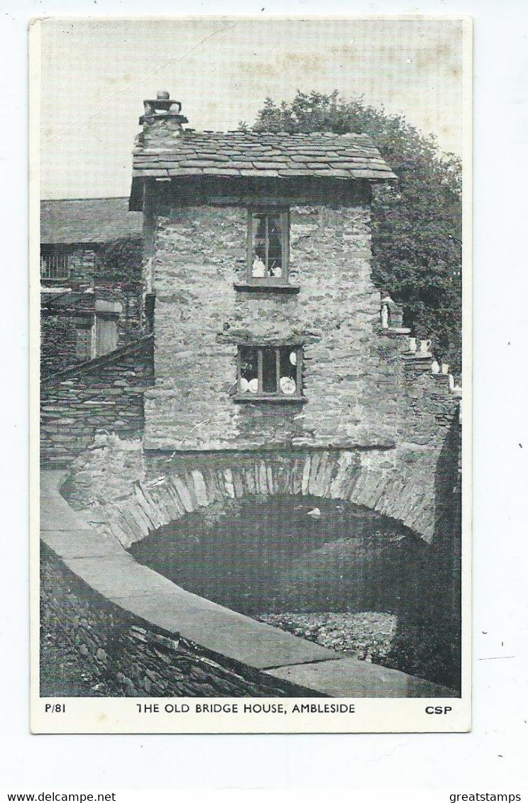 Cumbria Ambleside The Old Bridge House Unused Corner Crease - Ambleside