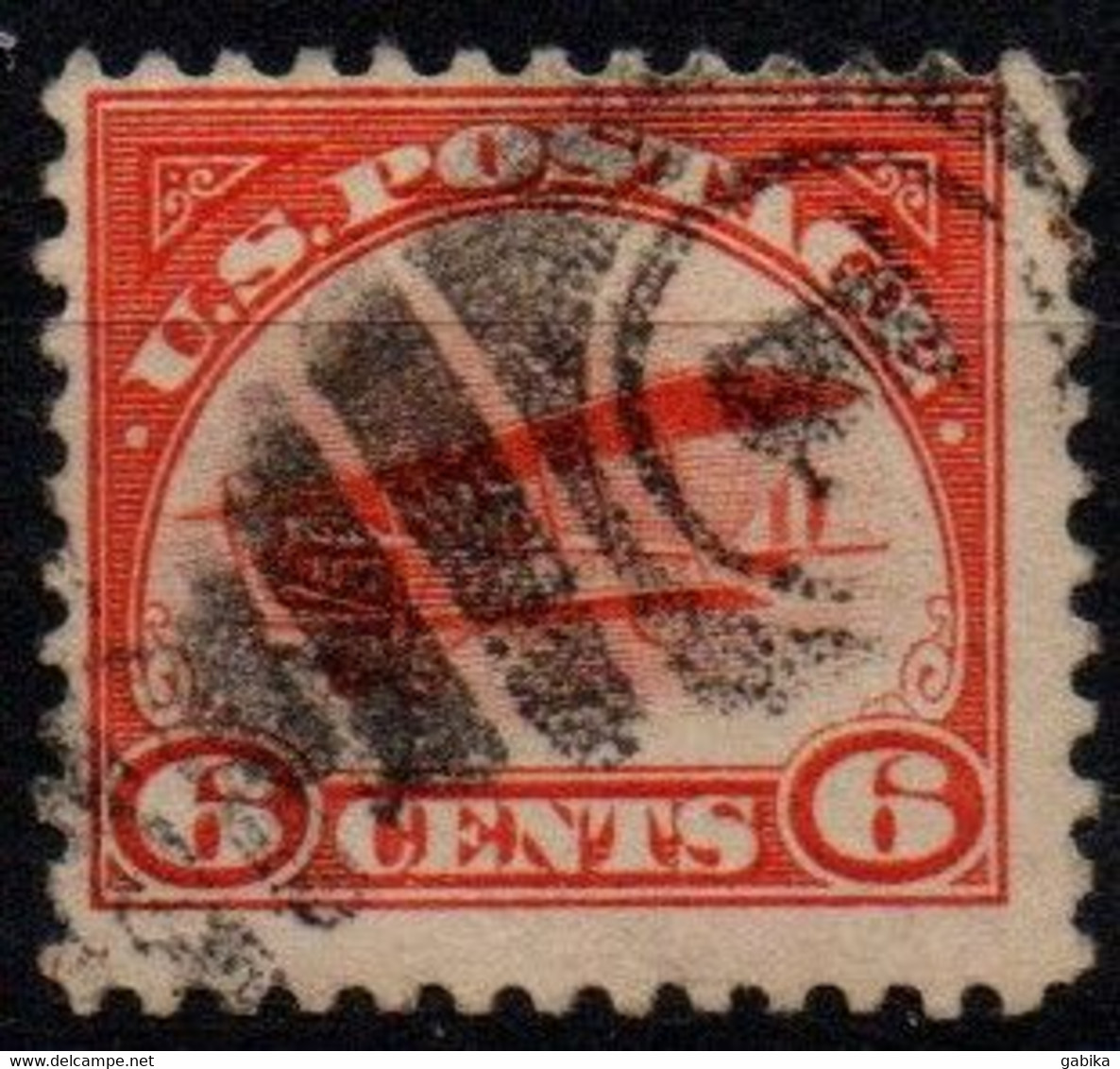 USA 1918, Scott C1, Used, Air Mail, Curtiss Jenny, Airplane - 1a. 1918-1940 Usados