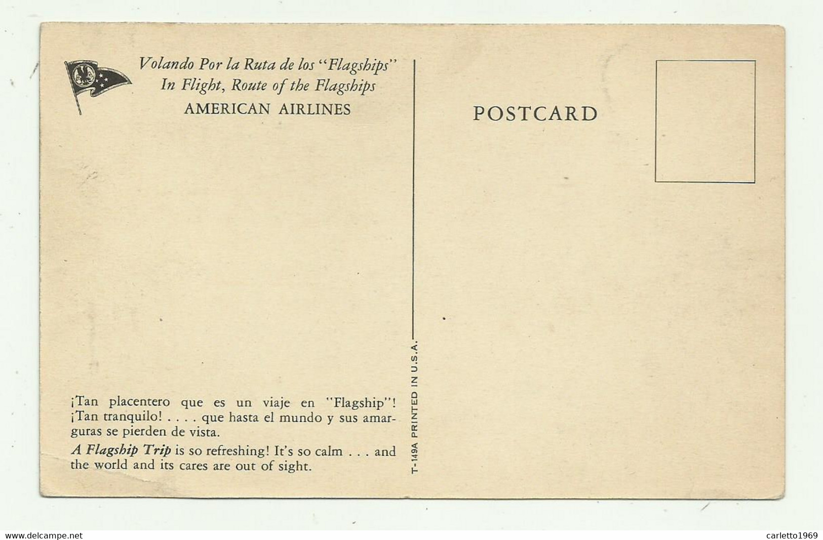 AMERICAN AIRLINES - IN FLIGHT, ROUTE OF THE FLAGSHIPS, FOTO IVAN DIMITRI  - NV  FP - 1946-....: Modern Tijdperk