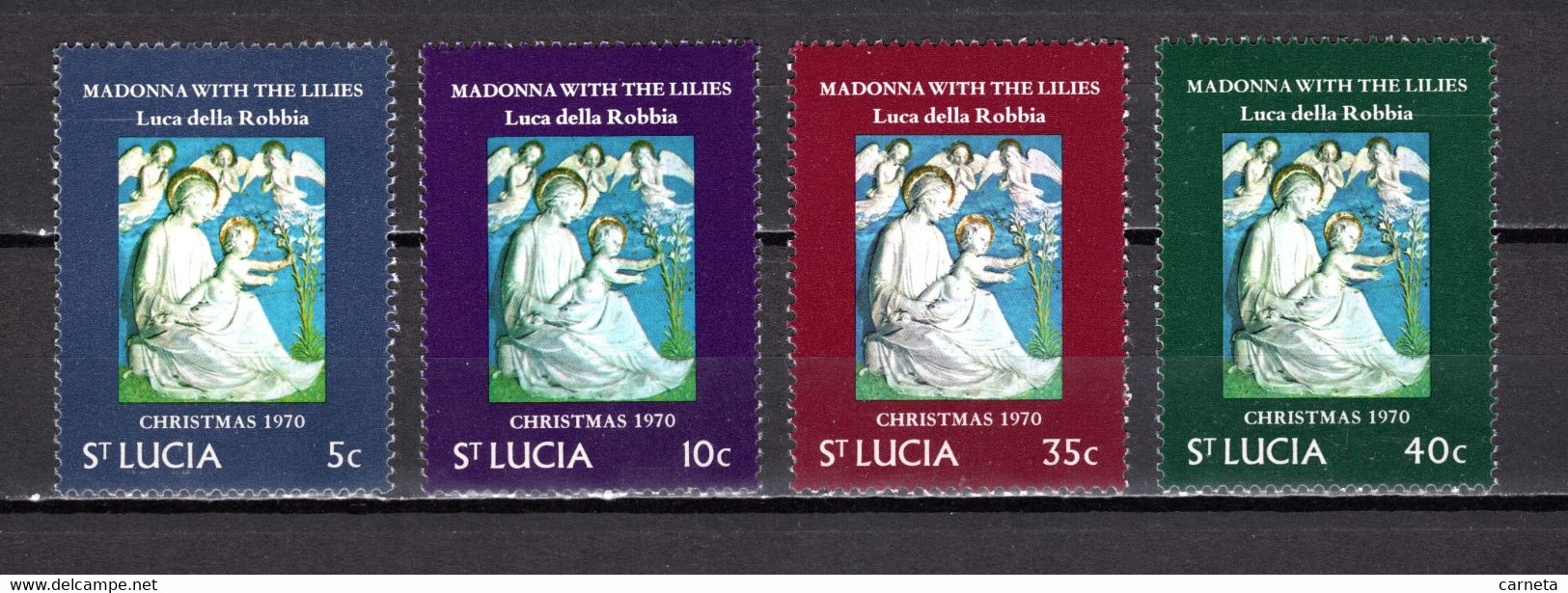 SAINTE LUCIE  N° 284 à 287   NEUFS SANS CHARNIERE   COTE 2.35€   NOEL - St.Lucia (...-1978)