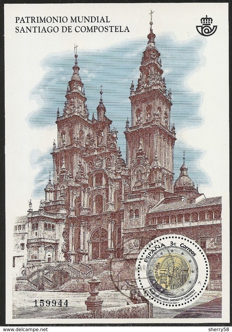 2018-ED. 5210 - Patrimonio Mundial. Santiago De Compostela-USADO- - Usados