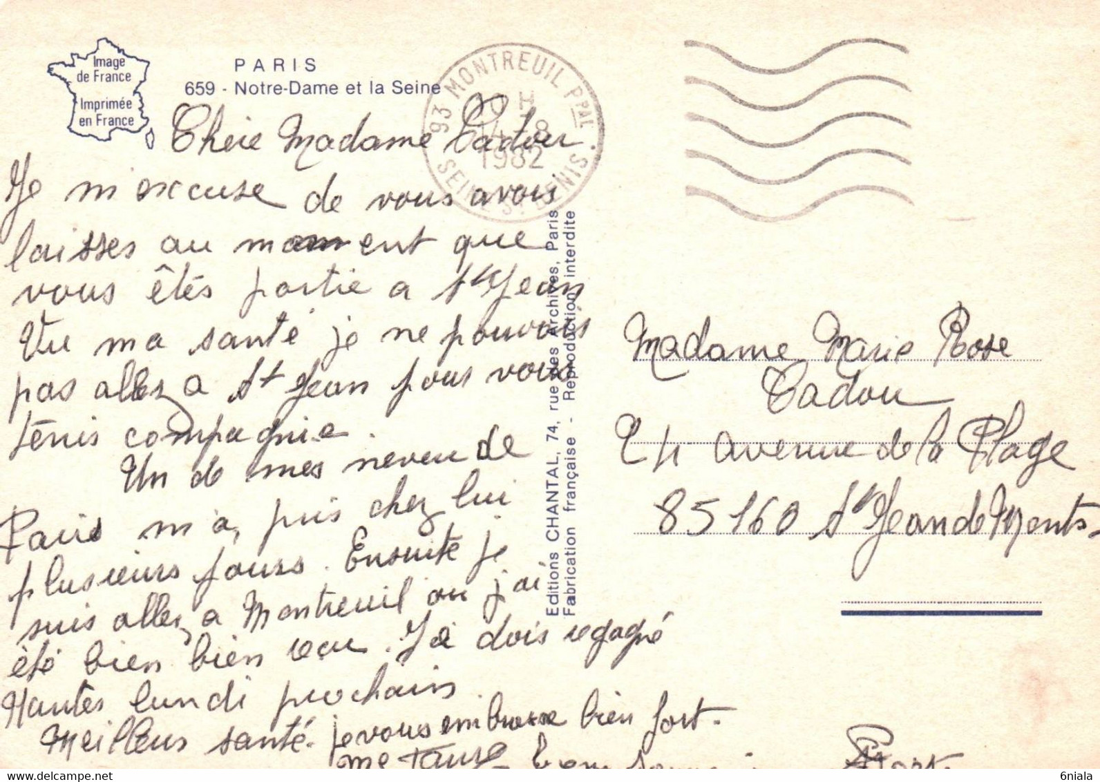 6747 PARIS   NOTRE DAME ET LA SEINE   (scan Recto-verso) 75 - Eglises