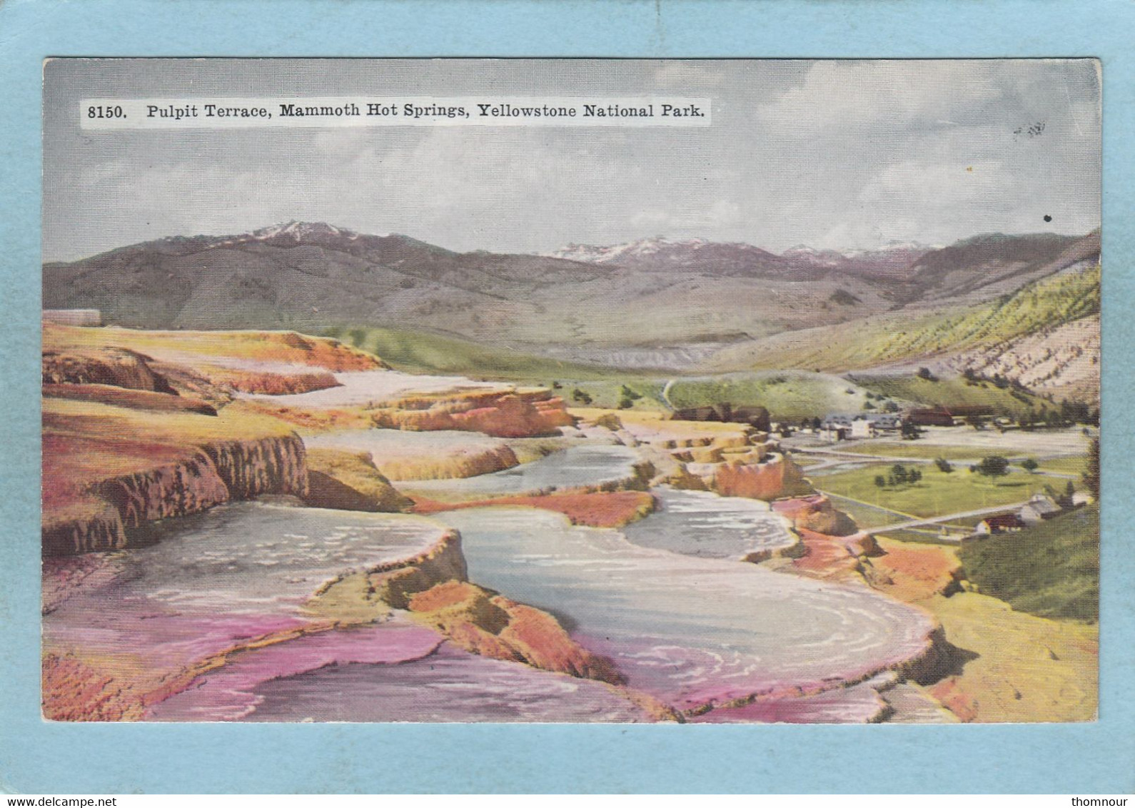 PULPIT  TERRACE  ,  MAMMOTH HOT  SPRINGS -  YELLOWSTONE NATIOMAL PARK  - - Yellowstone