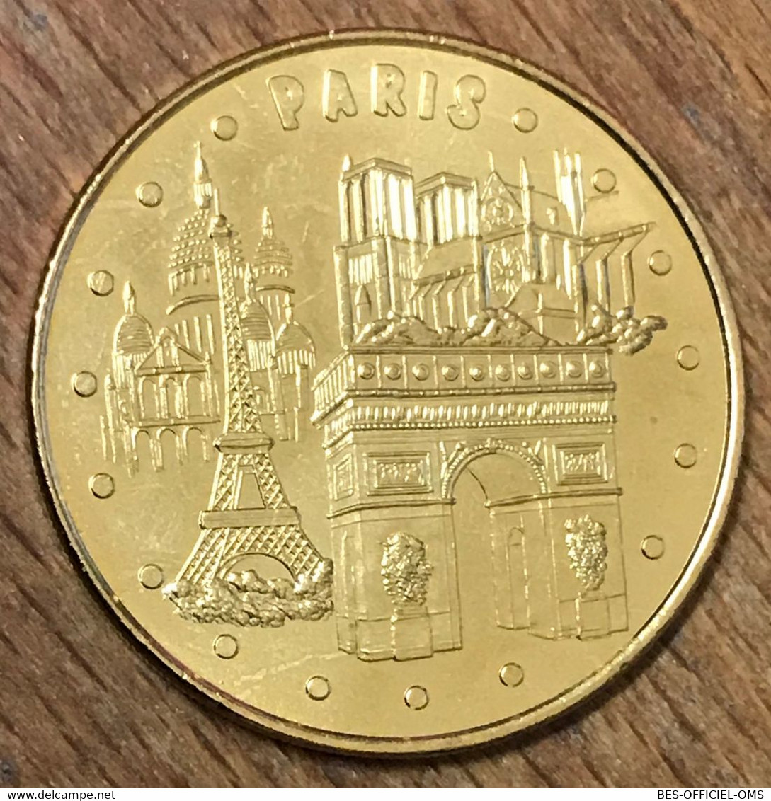 75001 PARIS 4 MONUMENTS MDP 2014 MÉDAILLE TOURISTIQUE MONNAIE DE PARIS JETON TOURISTIQUE MEDALS COINS TOKENS - 2014