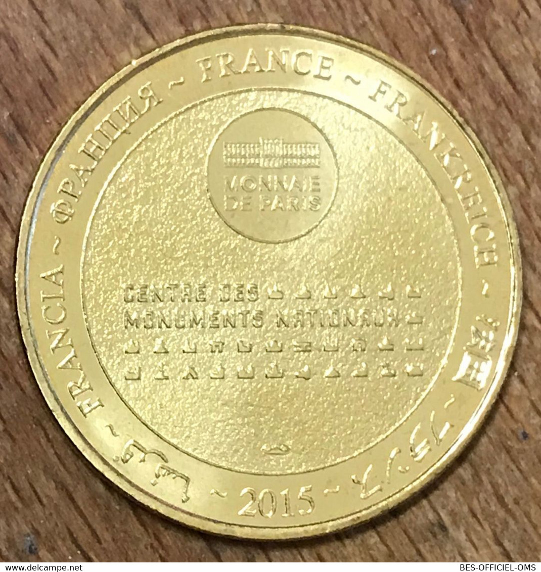 75001 PARIS 4 MONUMENTS 2015 MÉDAILLE TOURISTIQUE MONNAIE DE PARIS JETON TOURISTIQUE MEDALS COINS TOKENS - 2015