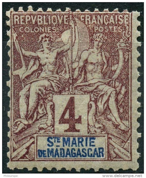 Sainte Marie De Madagascar (1894) N 3 * (charniere) - Unused Stamps