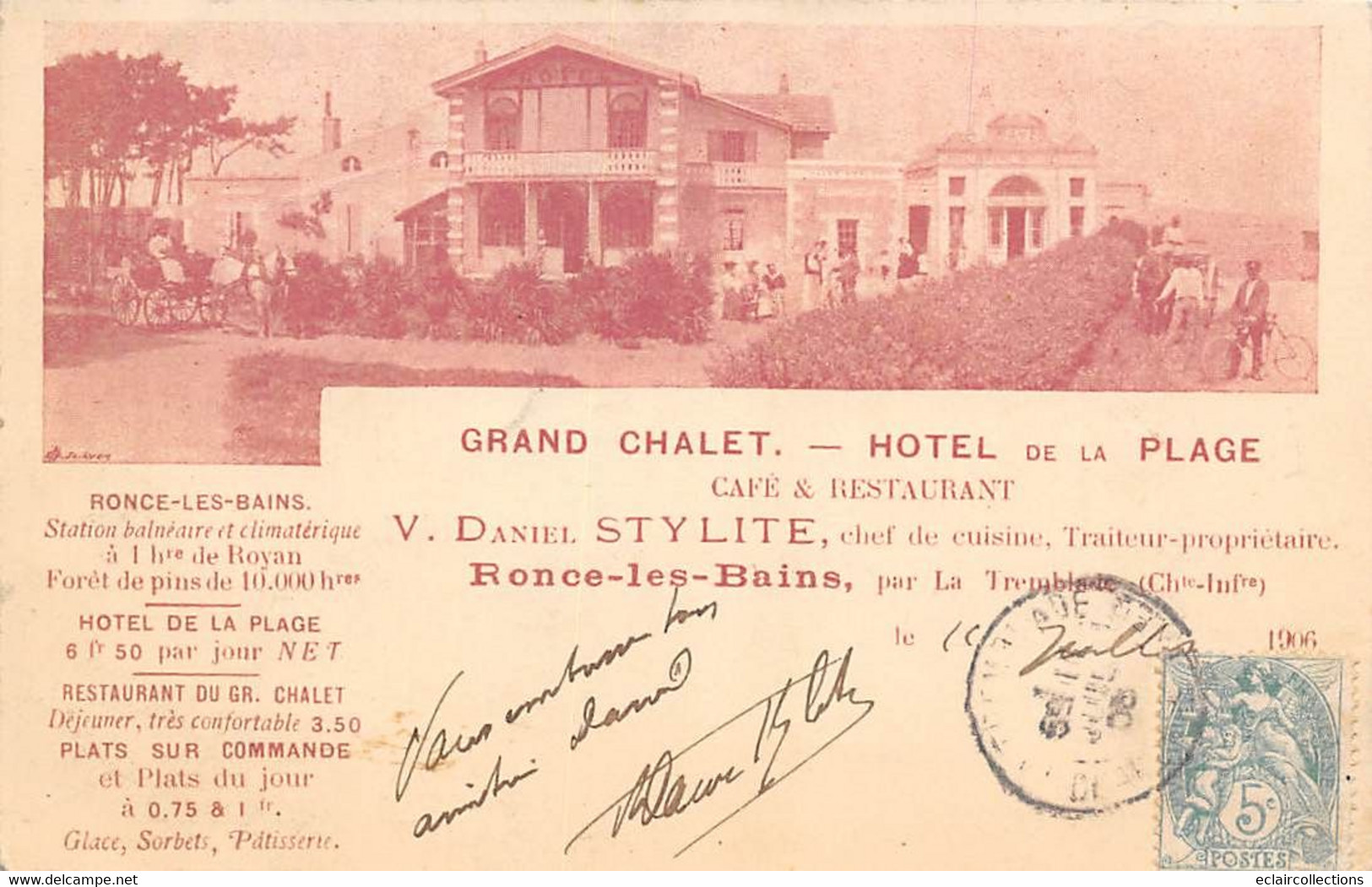 Ronce Les Bains        17          Hôtel De La Plage      (voir Scan) - Other & Unclassified