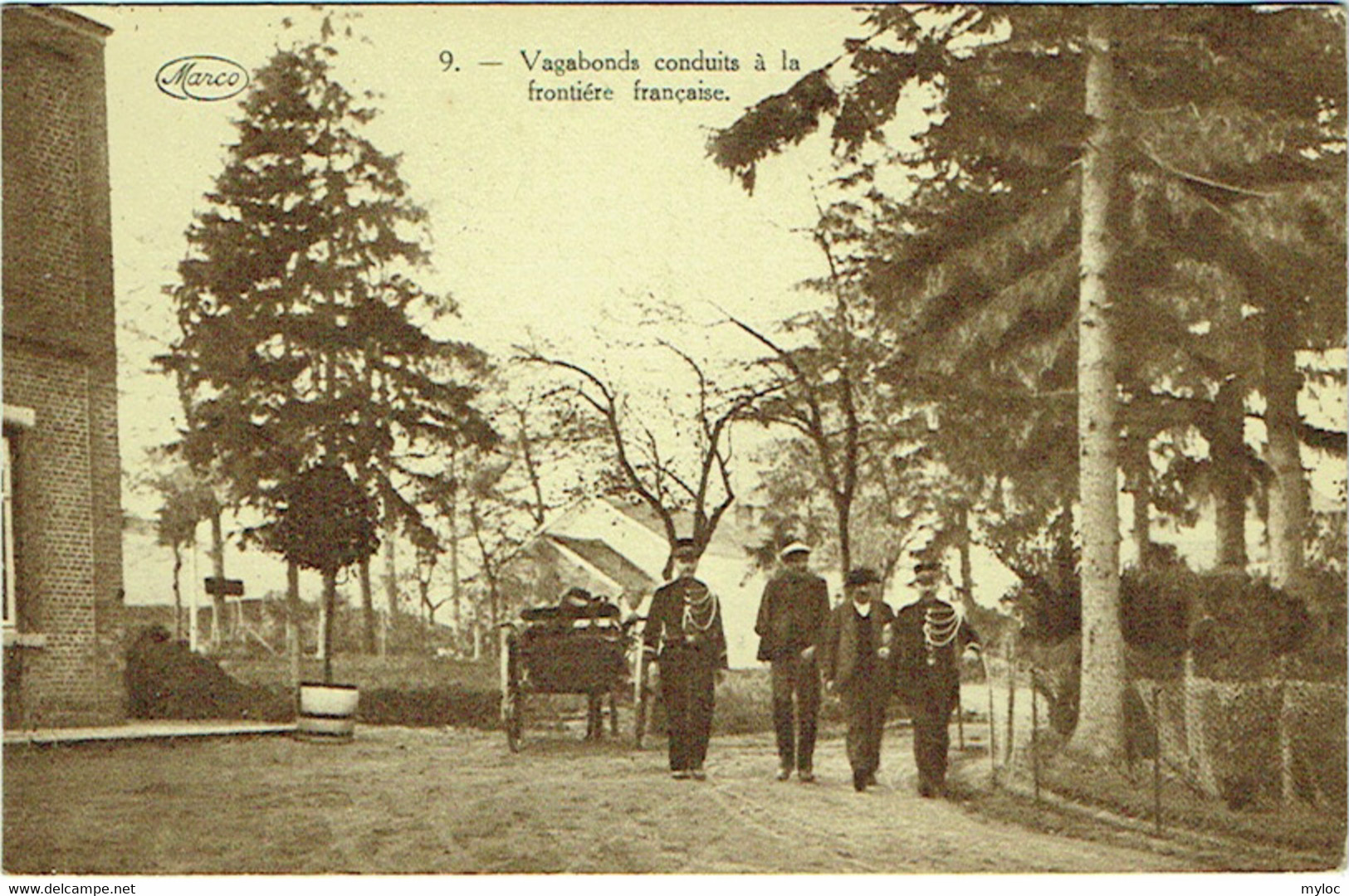 Douane. Vagabonds Conduits à La Frontière Française. Ed. Marco Marcovici. - Douane