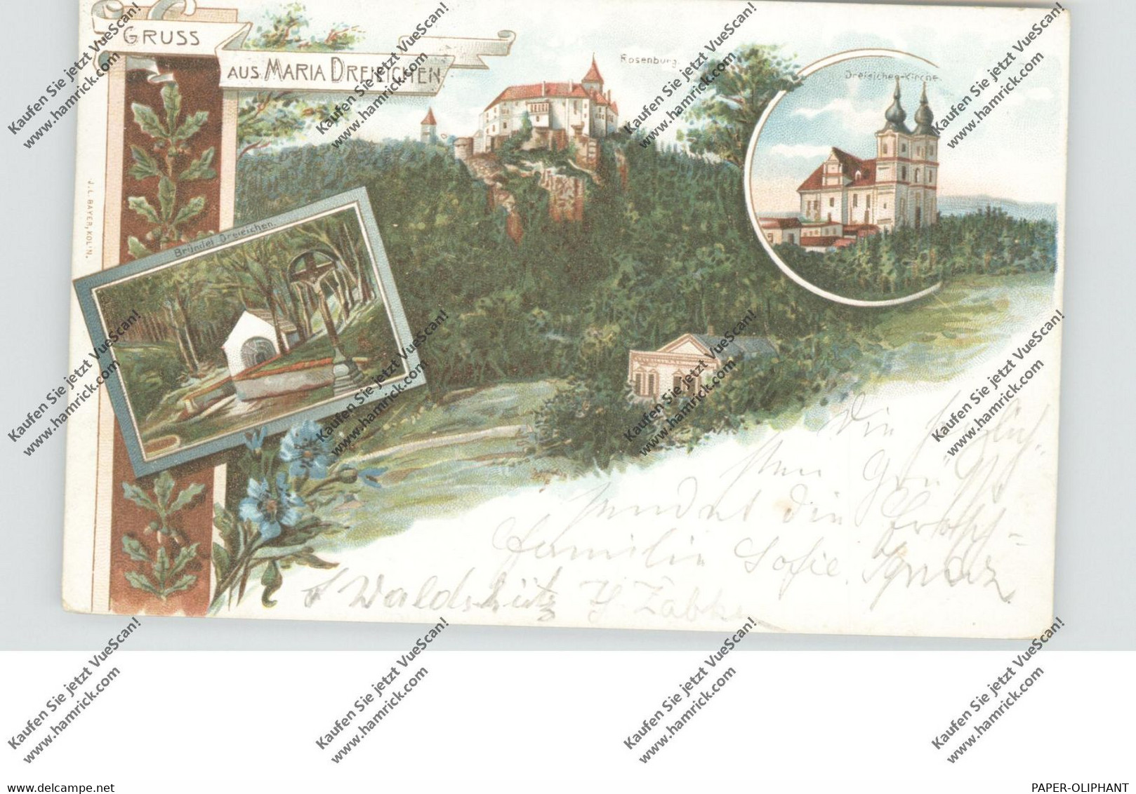 A 3573 ROSENBURG-MOLD - MARIA DREIEICHEN, Lithographie, Kirche, Rosenburg Bründel - Rosenburg