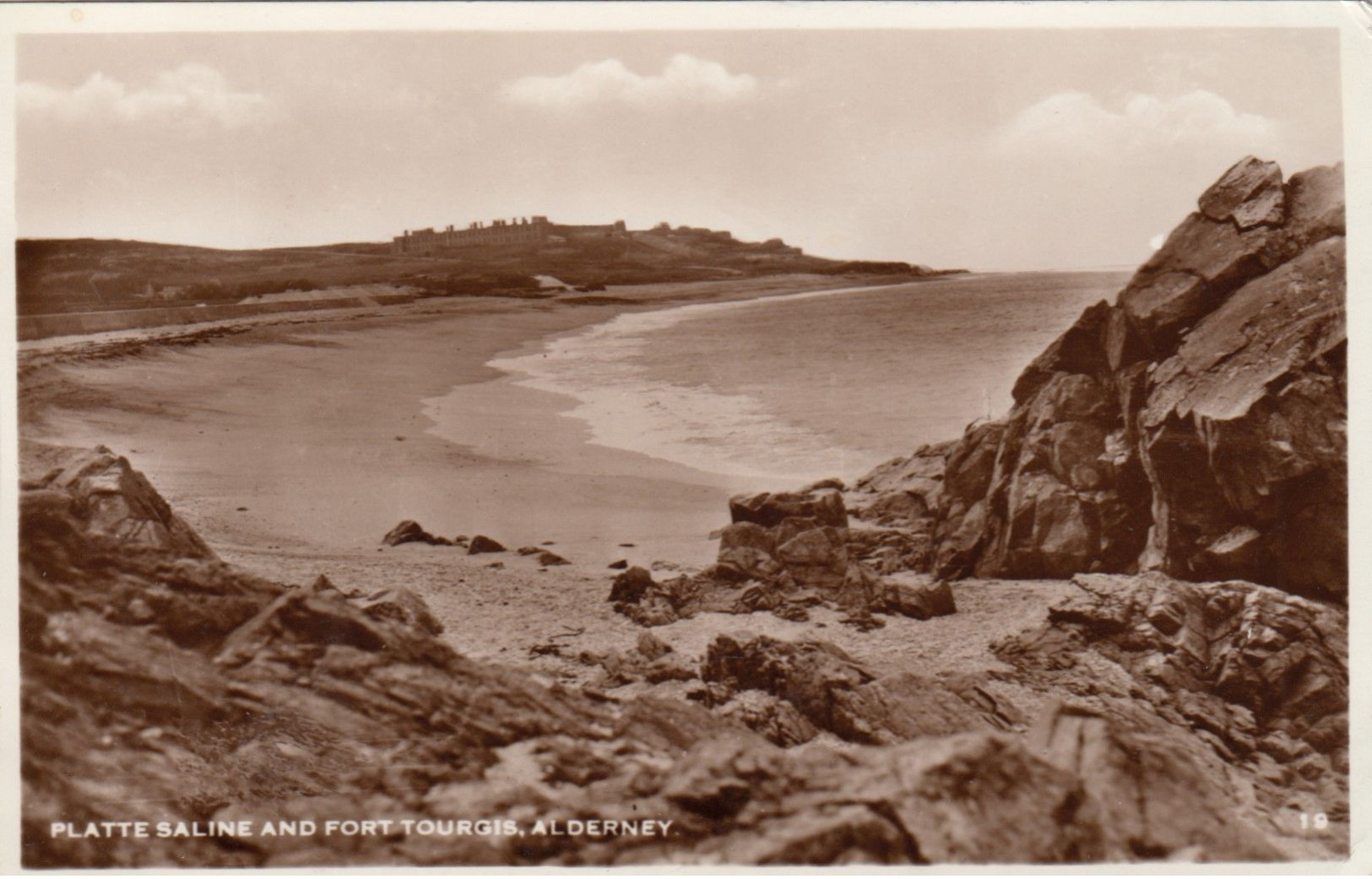 RP: ALDERNEY , Guernsey , 1957 ; Platte Saline & Fort Tourgis - Guernsey