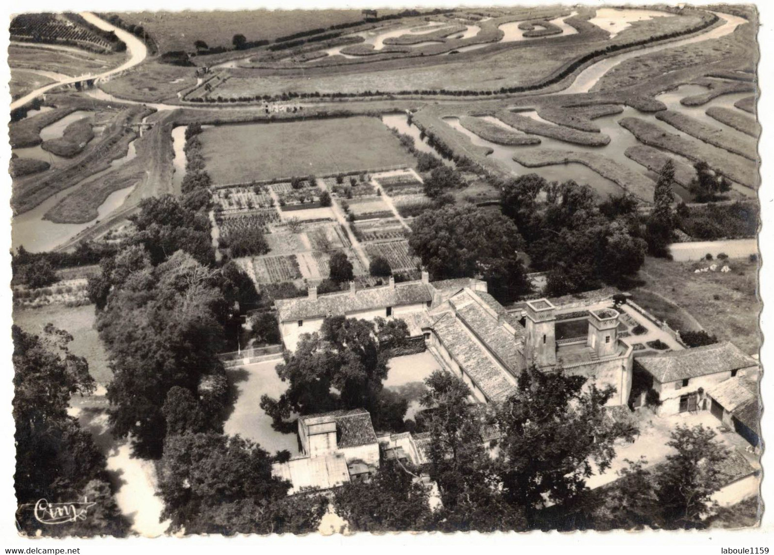 VENDEE TALMONT LE VEILLON : LE VIEUX CHÂTEAU - VUE AERIENNE - CIRCULEE VERS LA ROCHE SUR YON - Talmont Saint Hilaire