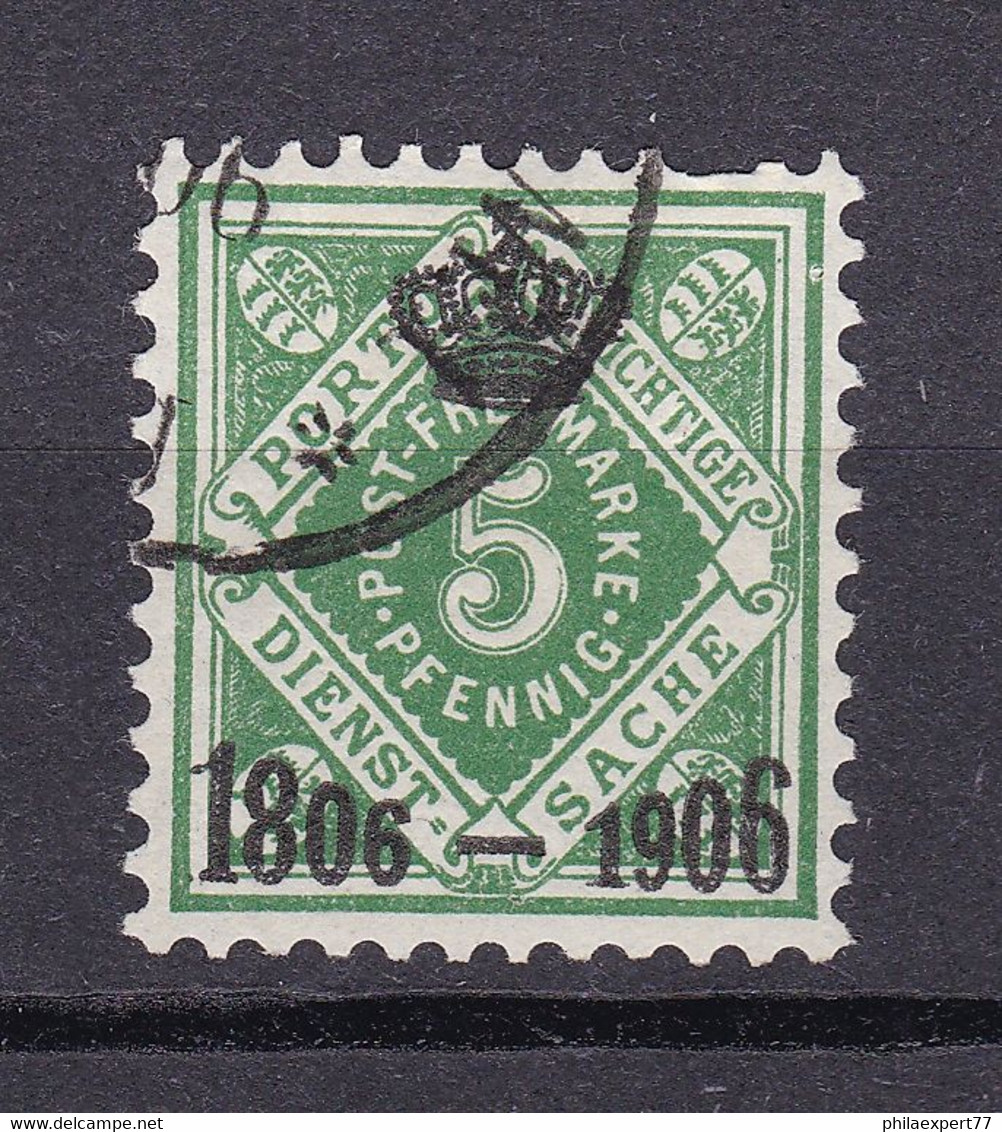 Wuerttemberg - 1906 - Dienstmarken - Michel Nr. 109 - Gestempelt - Autres & Non Classés