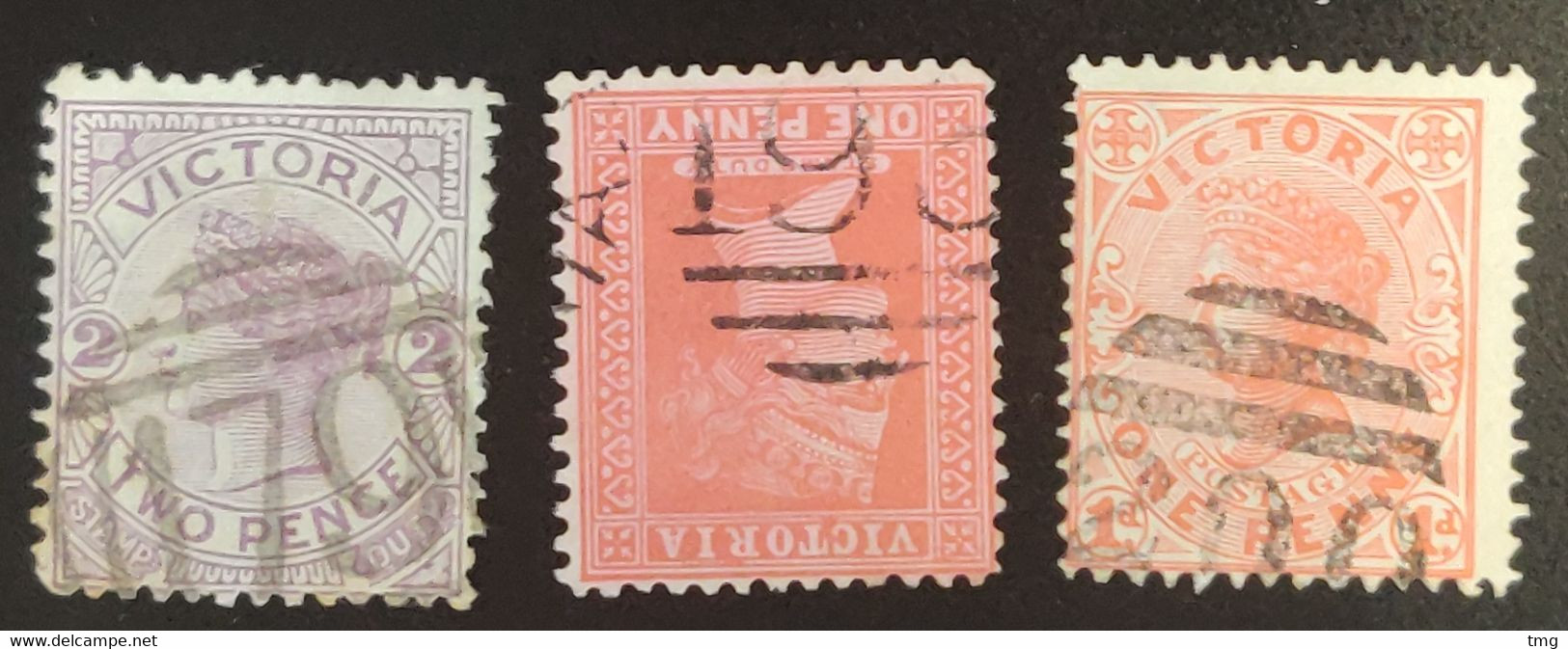 J107 – Victoria (°) Obl,  Victoria Numerals, Num 179, 193, 200, Digby, Koroit, South Yarra - Used Stamps