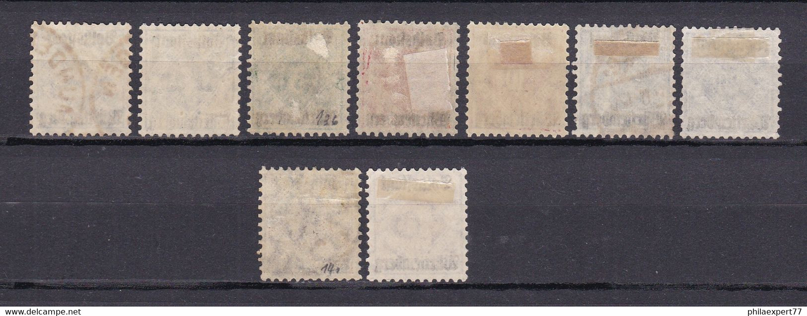 Wuerttemberg - 1919 - Dienstmarken - Michel Nr. 134/138 + 140/142 - Gestempelt - 123 Euro - Autres & Non Classés