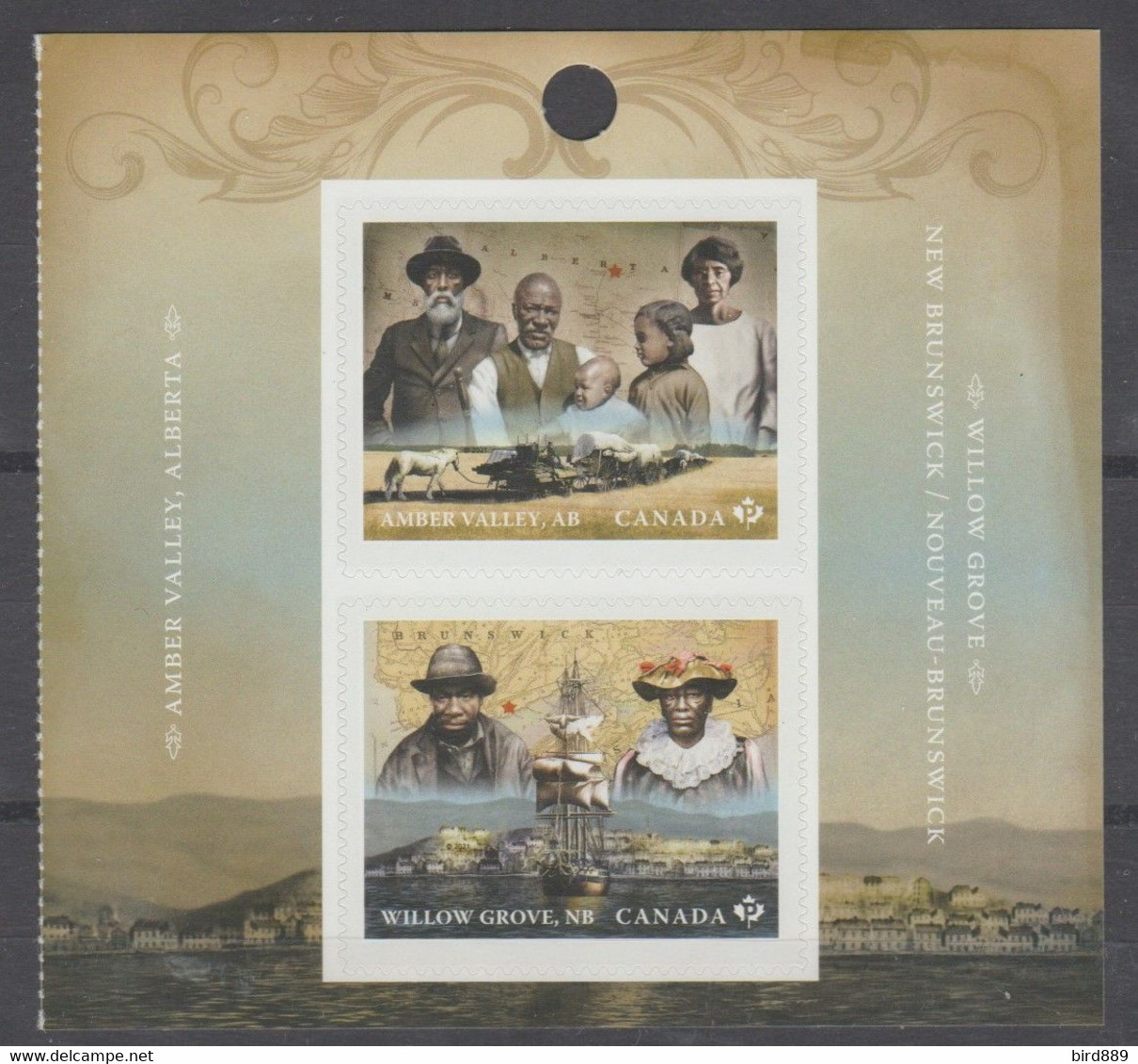 2021 Canada Black History Month Alberta & New Brunswick Pair From Booklet MNH - Postzegels