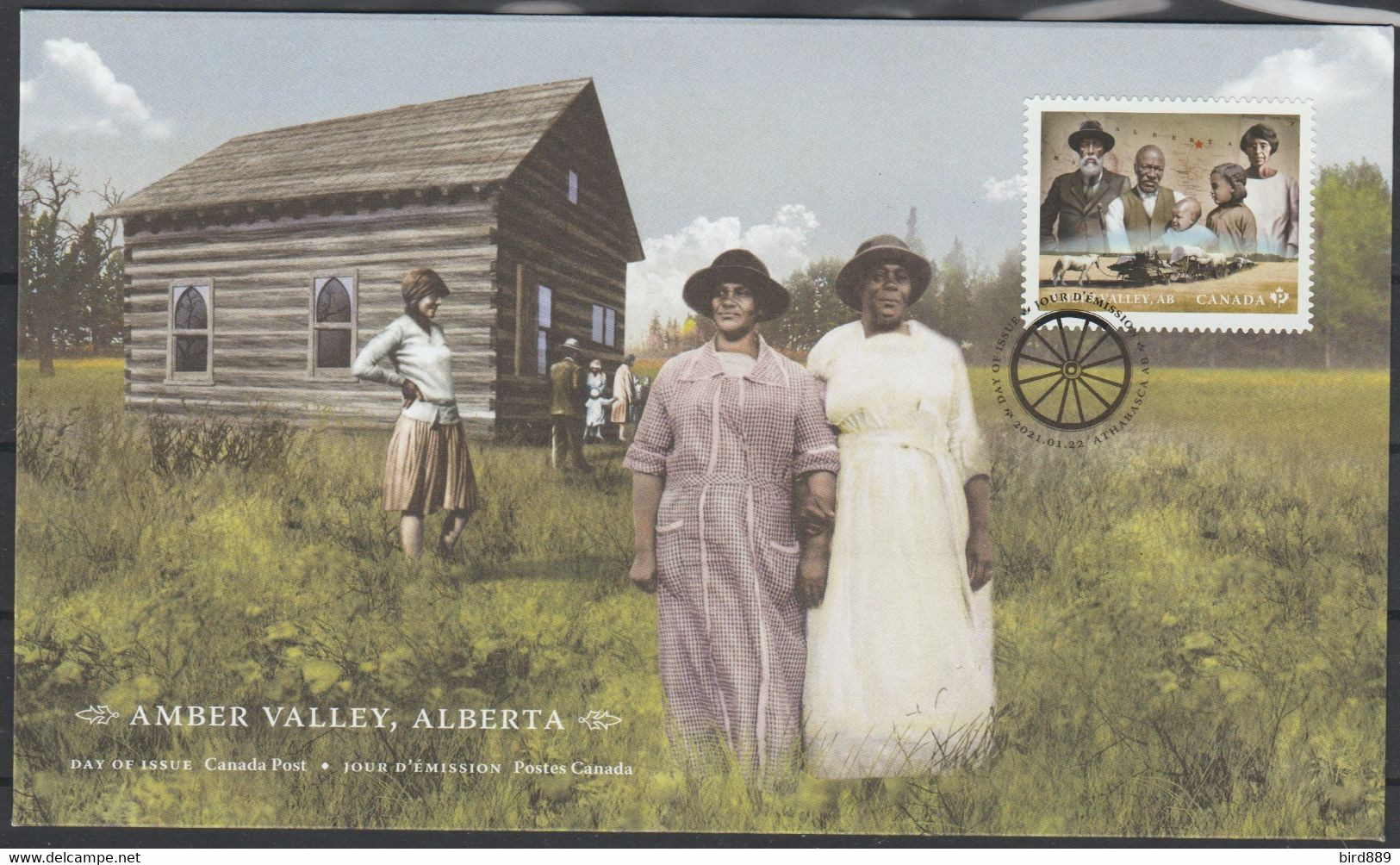 2021 Canada Black History Month Amber Valley Alberta FDC - First Flight Covers