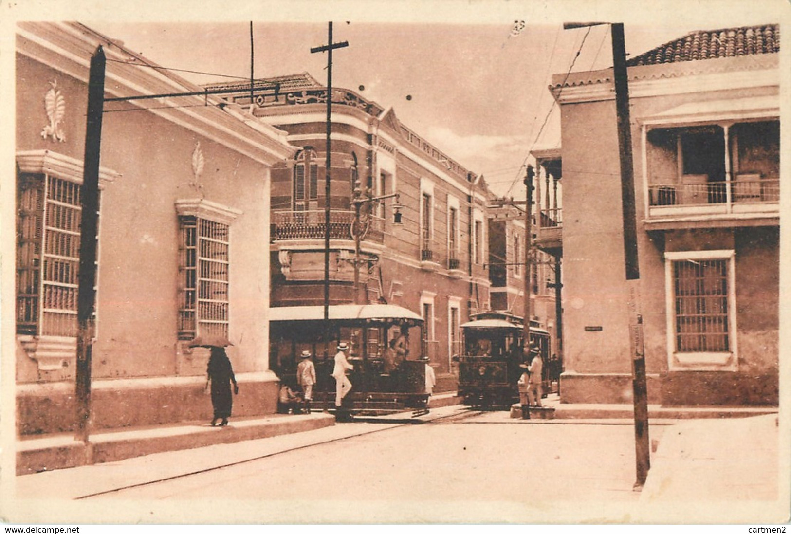 VENEZUELA MARACAIBO CALLE OBISPO LAZO TRAMWAY TRAM - Venezuela