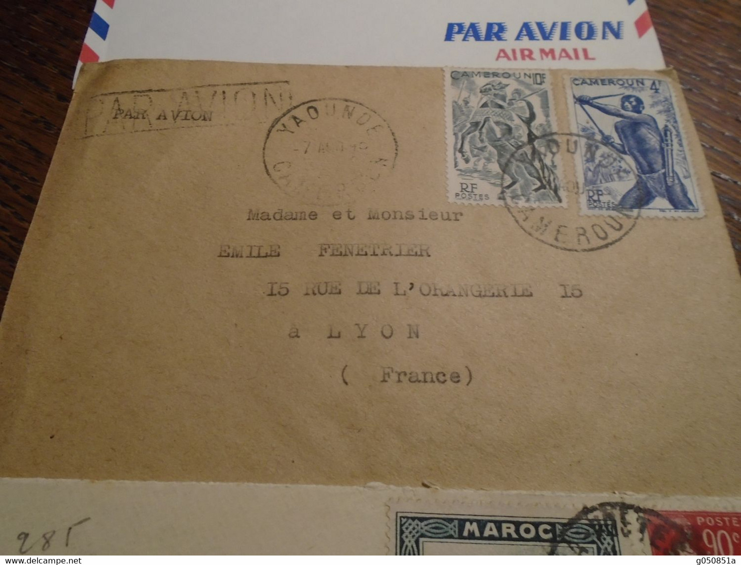 SUPERBE 5 Lettres Des COLONIES ( SENEGAL -MAROC - CAMEROUN)  ++5 Photos Recto/Verso - 1941-42 Pétain