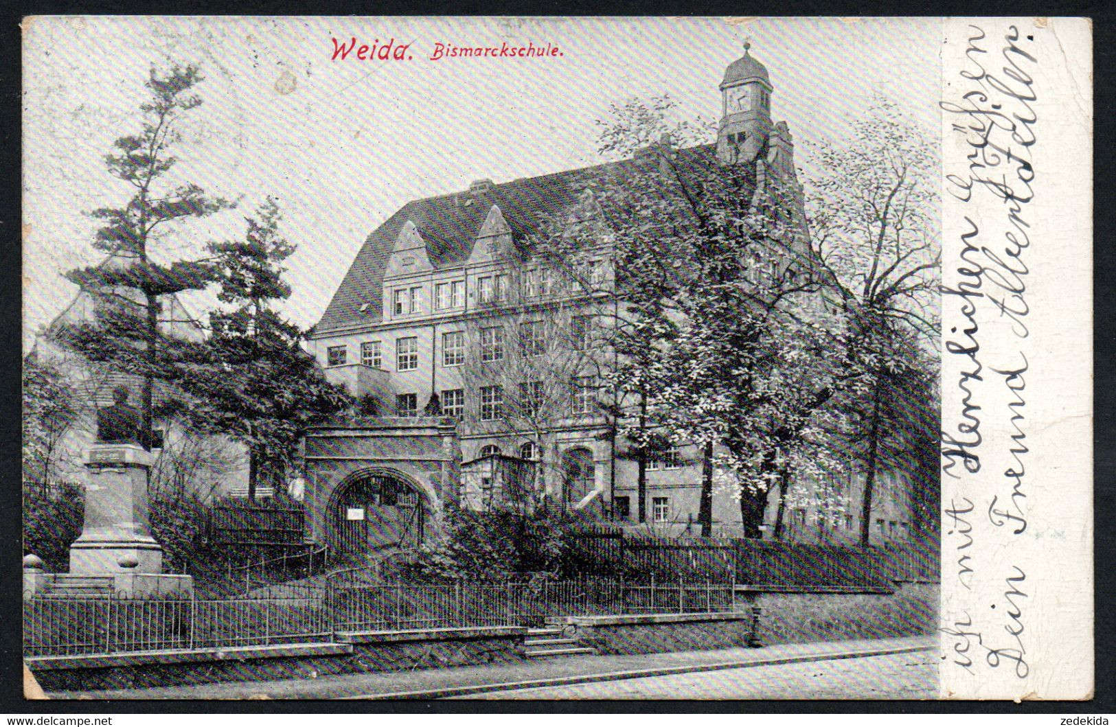 D2981 - Weida - Bismarckschule - Verlag Löffler & Co - Weida