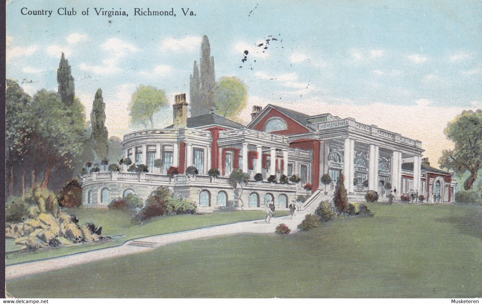 United States PPC Country Club Of Virginia, Richmond, VA. No. 75 RICHMOND 1910 NEW YORK (2 Scans) - Richmond