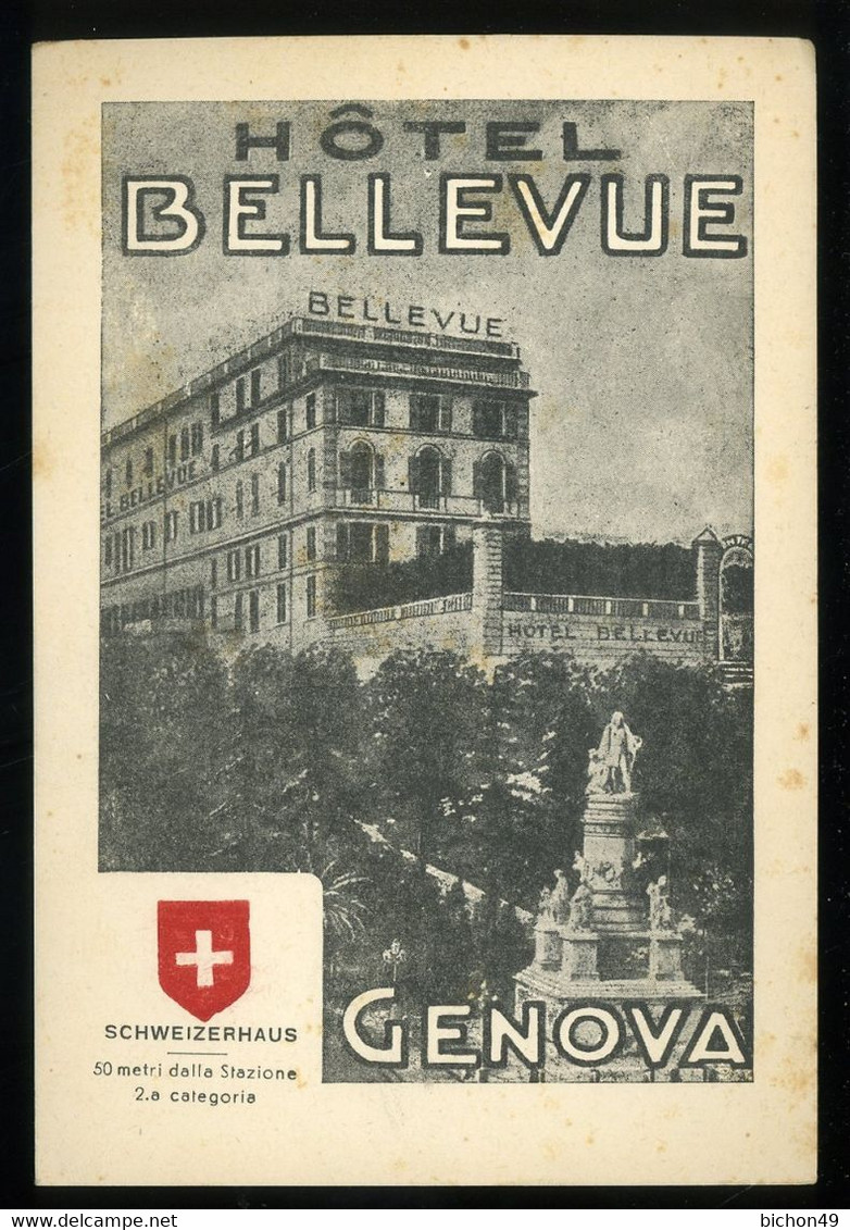 Genova Hôtel Bellevue Schweizerhaus 50 Metri Della Stazione Salita Visitazione Maroncelli - Genova