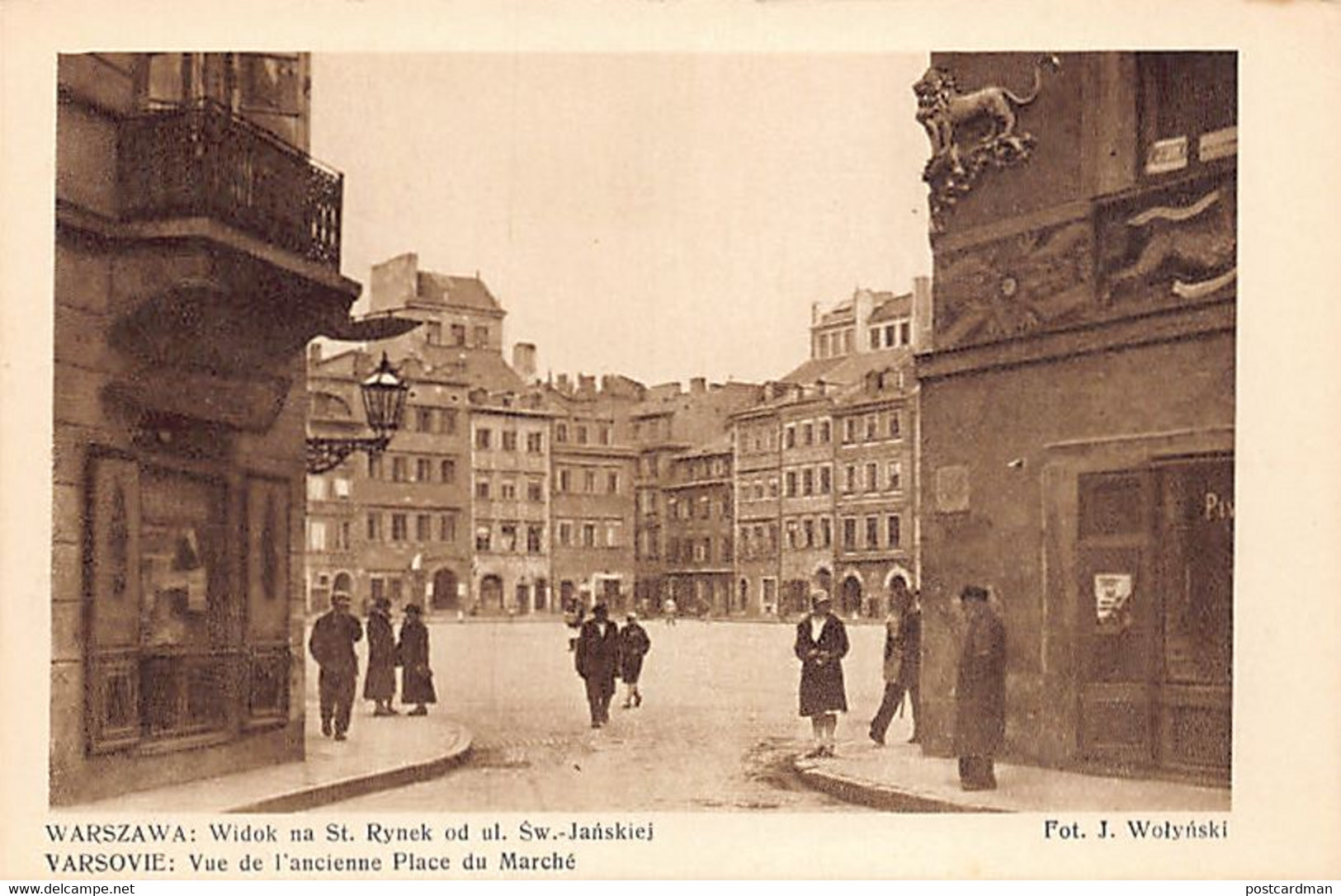 Poland - WARSZAWA - Widok Na Stary Rynek Od Ulica Sw-Janskiej - Publ. RUCH Fot. J. Wolynski 1/80 - Pologne