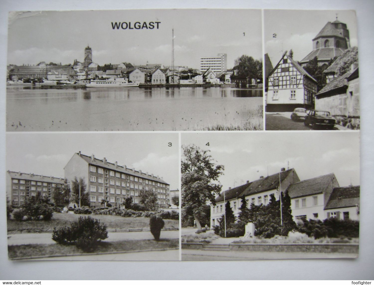 WOLGAST: Blick Auf Die Stadt, Burgstrasse, Neubauten, VVN-Ehrenmal - 1981 Used - Wolgast