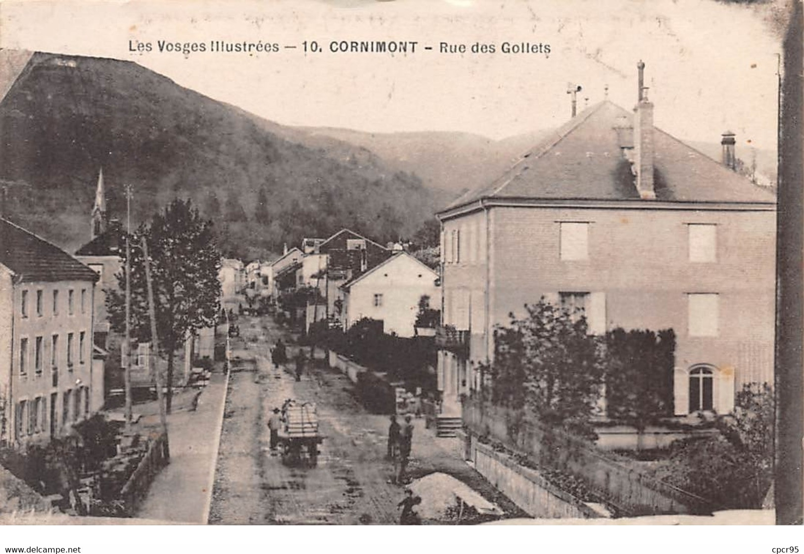 88 . N° 106585 . Cornimont . Rue Des Gollets .attelage . - Cornimont