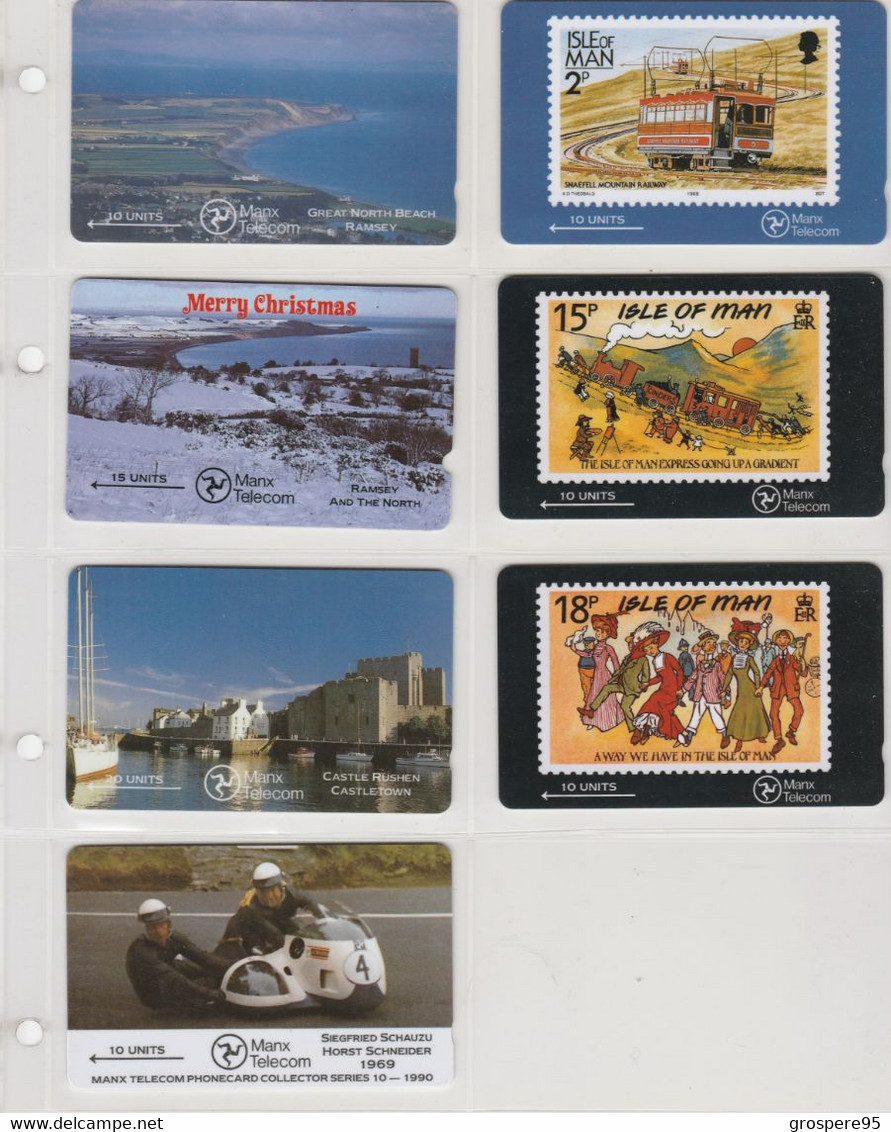 TELECARTES ISLE DE MAN LOT 7 CARTES - [ 6] Isla Man