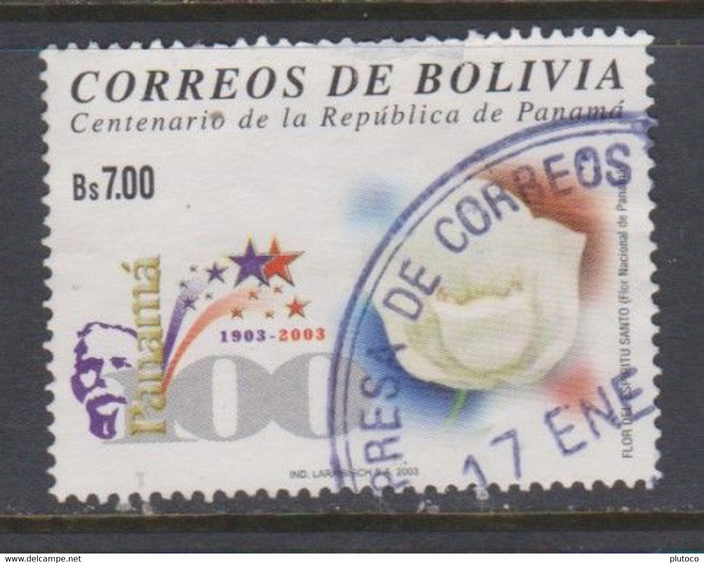 BOLIVIA USED STAMP, OBLITERÉ, SELLO USADO. - Bolivien