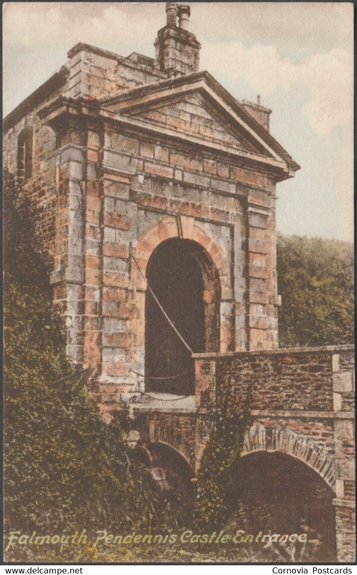 Pendennis Castle Entrance, Falmouth, Cornwall, C.1920 - Frith's Postcard - Falmouth