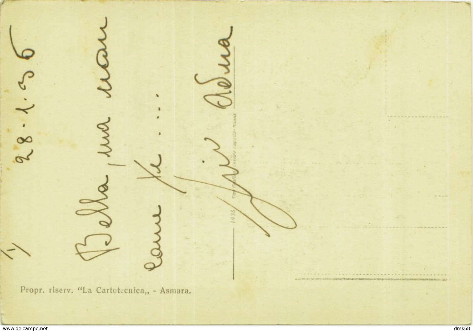 AFRICA - ERITREA - TIPI ERITREI / ERITREI TYPES - DISEGNO DI GAROTTI - 1930s (BG10955) - Eritrea