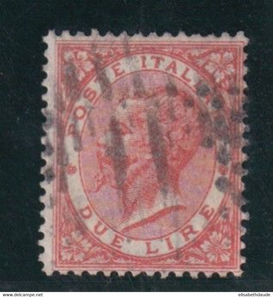 ITALIE - 1863 - YVERT N°21 OBLITERE  - COTE = 60 EUR. - Gebraucht