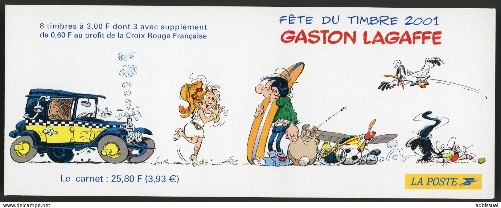 BC 3370 A NEUF TB / 2001 Fête Du Timbre "Gaston Lagaffe" / Valeur Timbres : 4.4€ - Stamp Day