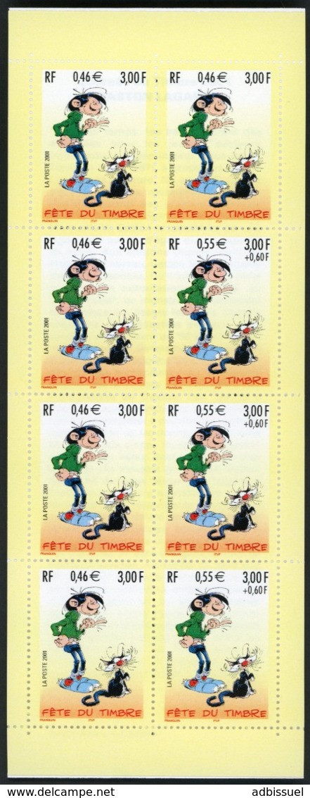 BC 3370 A NEUF TB / 2001 Fête Du Timbre "Gaston Lagaffe" / Valeur Timbres : 4.4€ - Dag Van De Postzegel