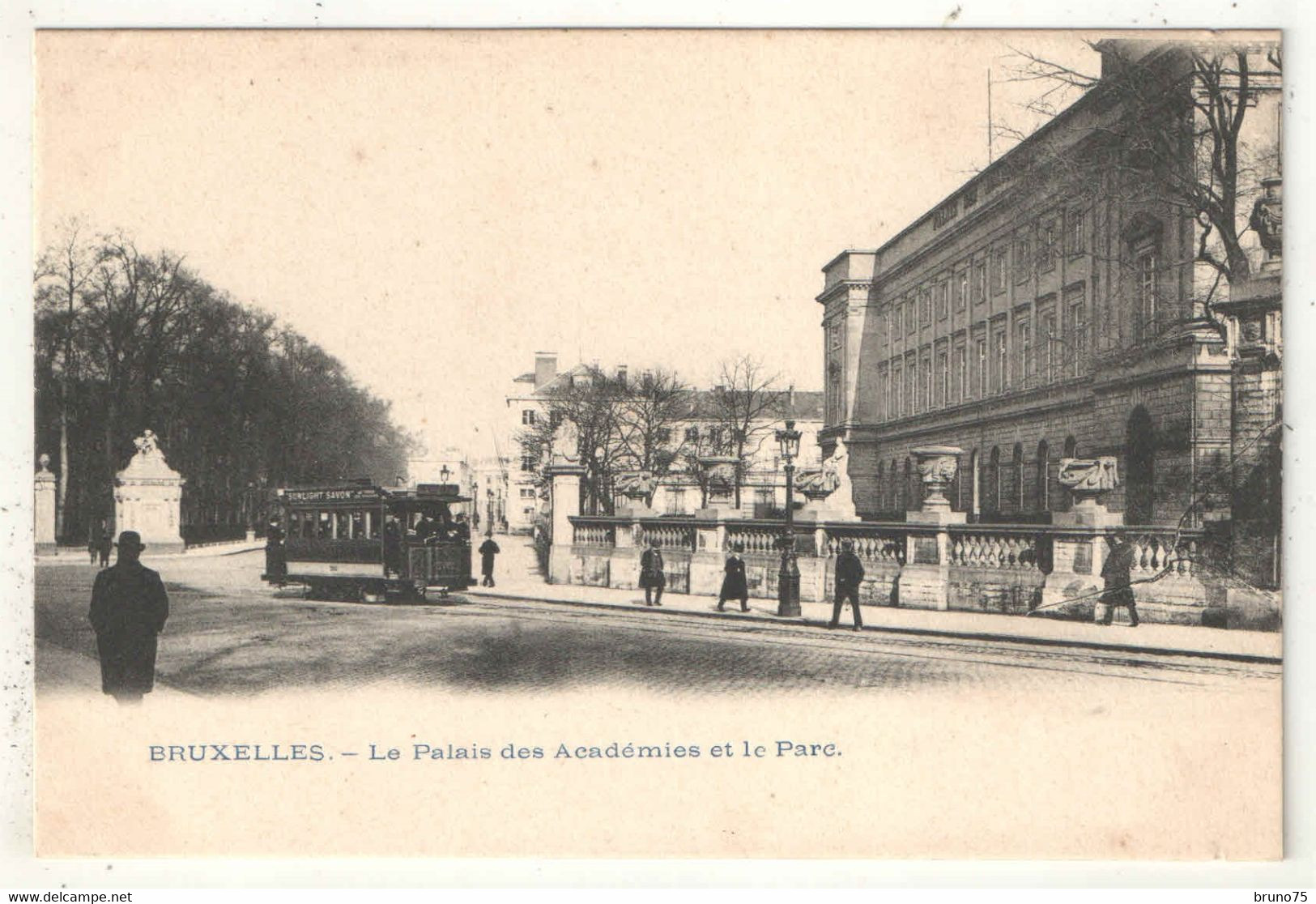 BRUXELLES - Le Palais Des Académies Et Le Parc - (Tramway) - Public Transport (surface)