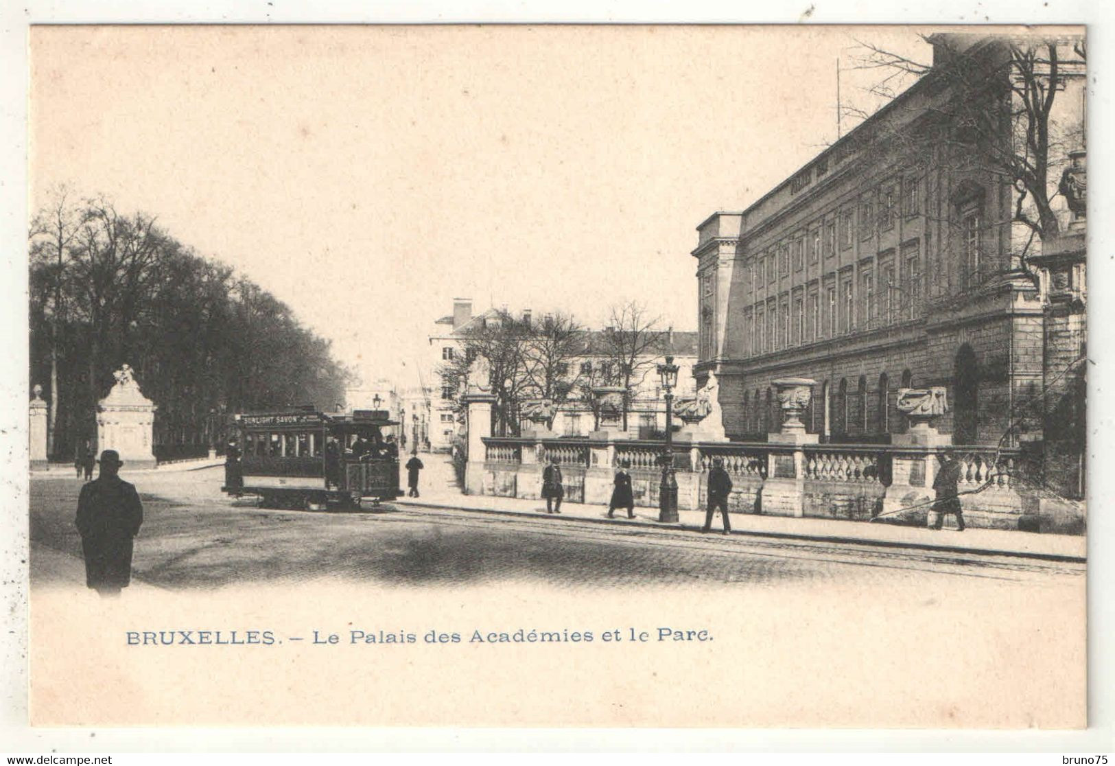 BRUXELLES - Le Palais Des Académies Et Le Parc - (Tramway) - Vervoer (openbaar)