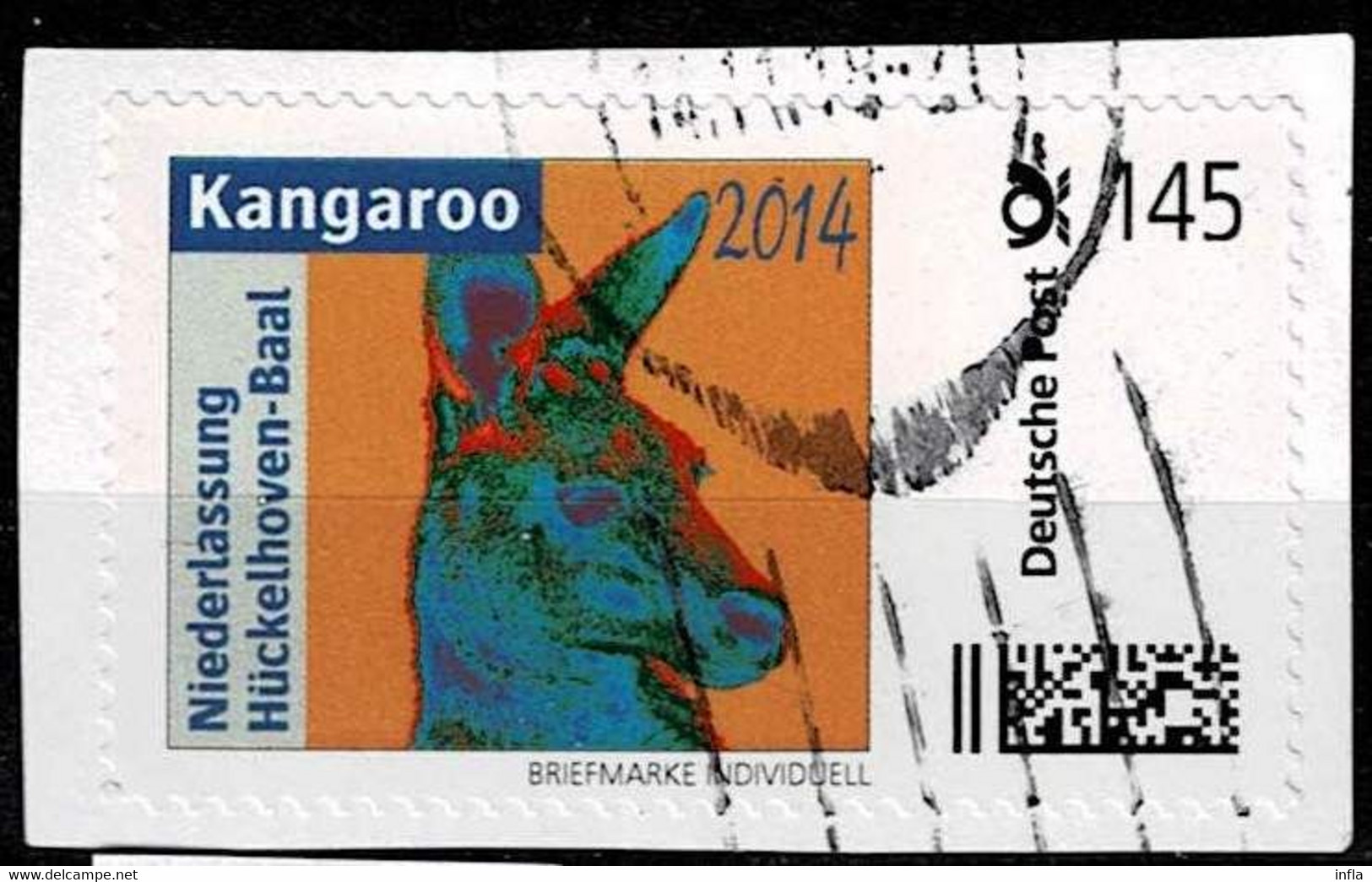 Briefmarke Individuell,Kangaroo 2014  Porto 145 Ct - Privados & Locales