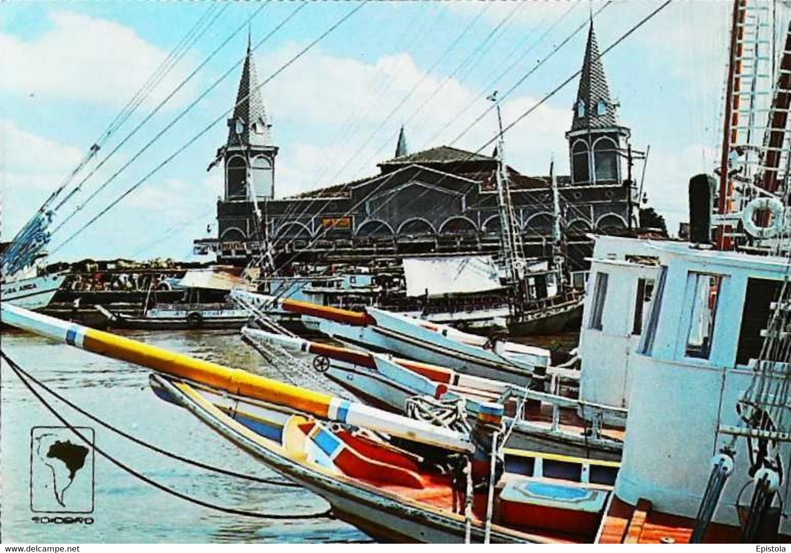 ►CPSM  Belem Mercado De Ver -O-Peso 1985 - Belém
