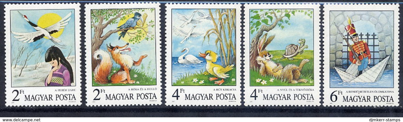 HUNGARY 1987 Tales And Fable MNH /**.  Michel 3937-41 - Unused Stamps