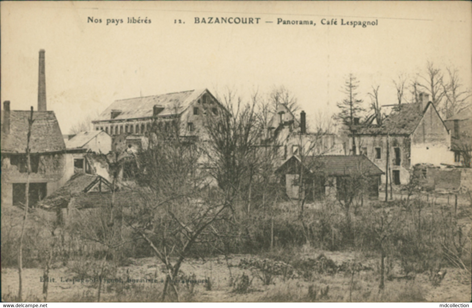 51 BAZANCOURT / Restaurant Lespagnol / - Bazancourt